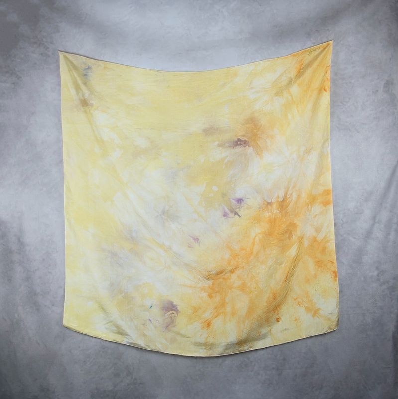 Hodvábna šatka VZOR_82, 90×90cm, Made in Slovakia