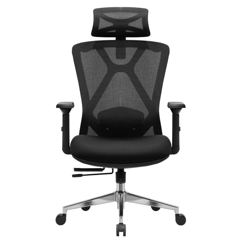 Ergonomické kancelárske kreslo čierne s nosnosťou 200 kg