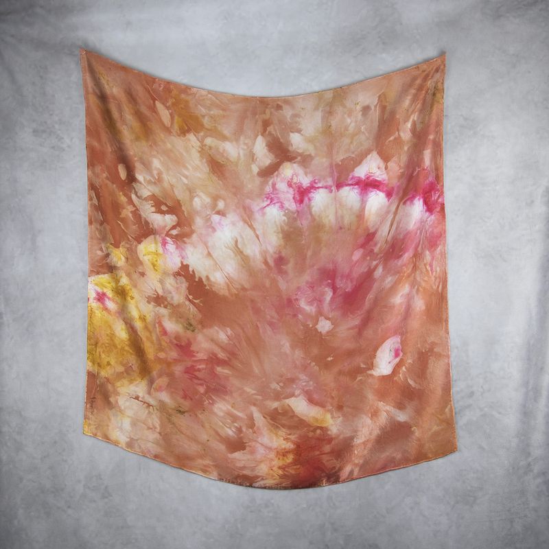 Luxusná hodvábna šatka LIMITED_328 – 100 % prírodný hodváb, 90 × 90 cm