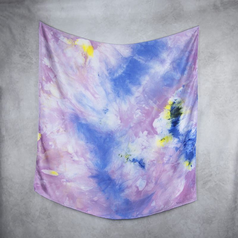 Luxusná hodvábna šatka LIMITED_336 – 100 % prírodný hodváb, 90 × 90 cm