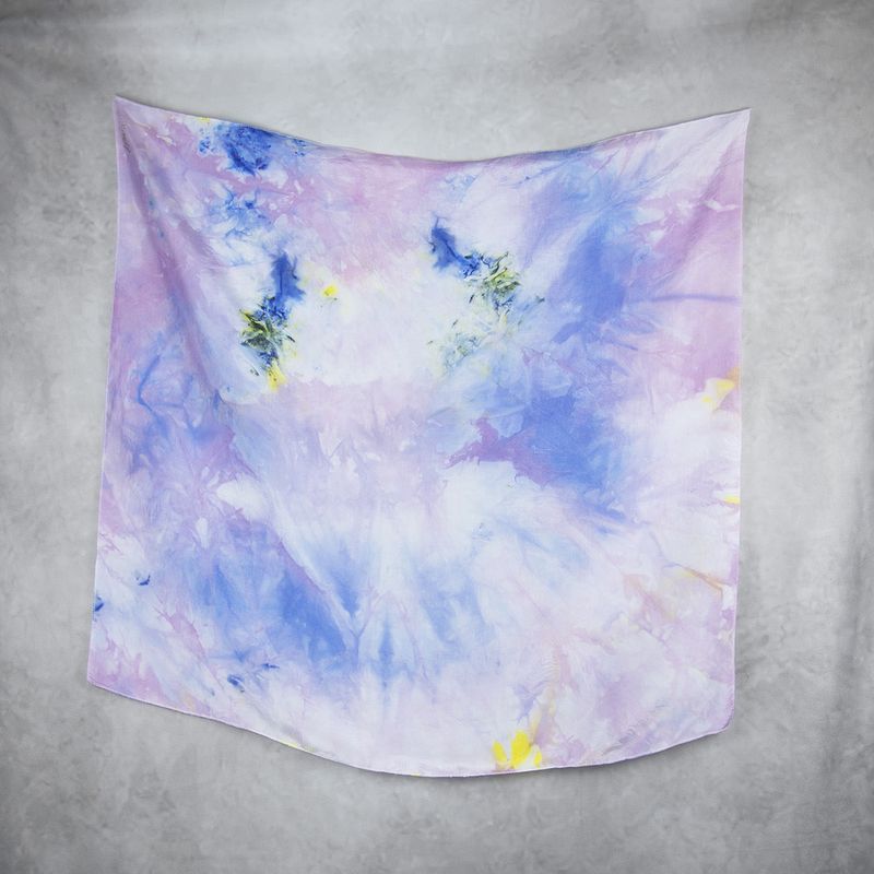 Hodvábna šatka VZOR_84, 100 % prírodný hodváb, 85 × 90 cm
