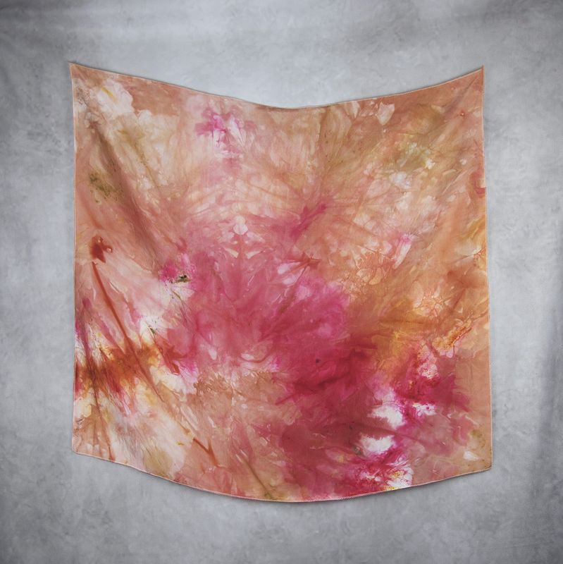 Hodvábna šatka VZOR_99, 100 % prírodný hodváb, 85 × 90 cm