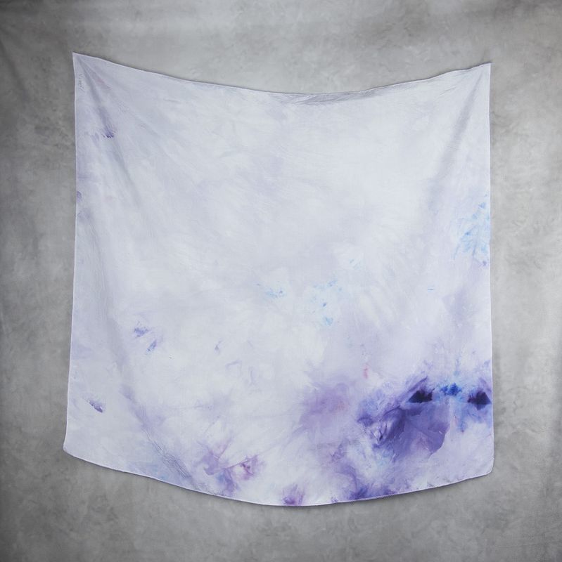 Hodvábna šatka VZOR_102, 100 % prírodný hodváb, 85 × 90 cm