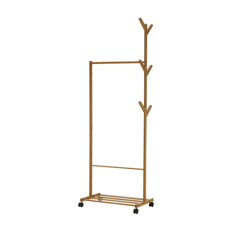 Pojazdný vešiak TYP 1, bambus, šírka 60cm