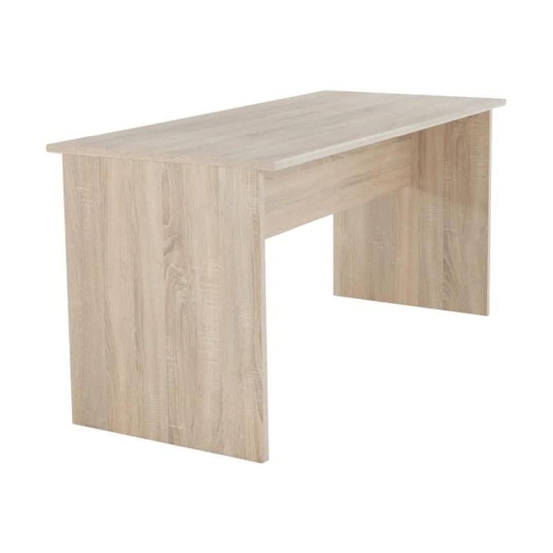 Kancelársky stôl z kvalitnej DTD, 148cm, obojstranný, dub sonoma