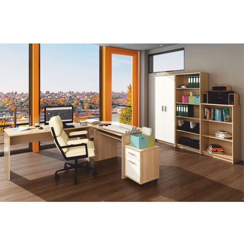 Písací stôl z kvalitnej DTD, 100cm, dub sonoma