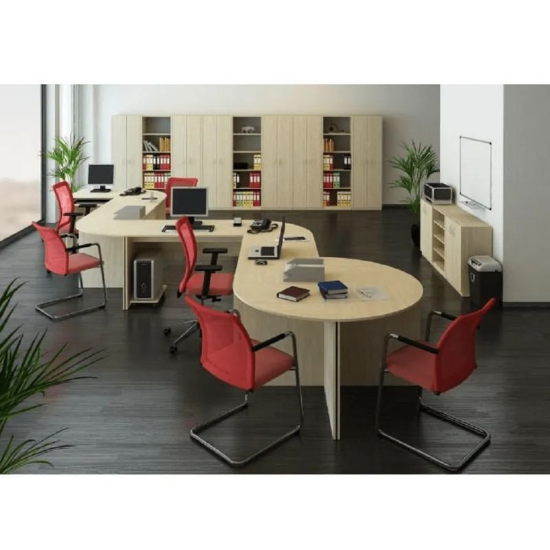 Klasický rohový stôl oblúkový, dub sonoma