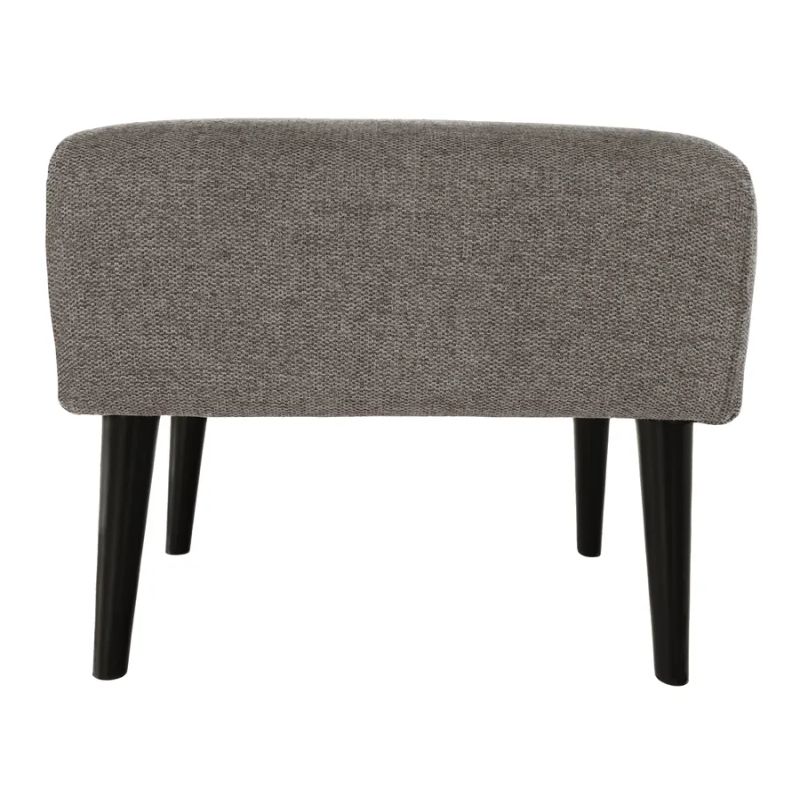Elegantný taburet, sivá/čierna