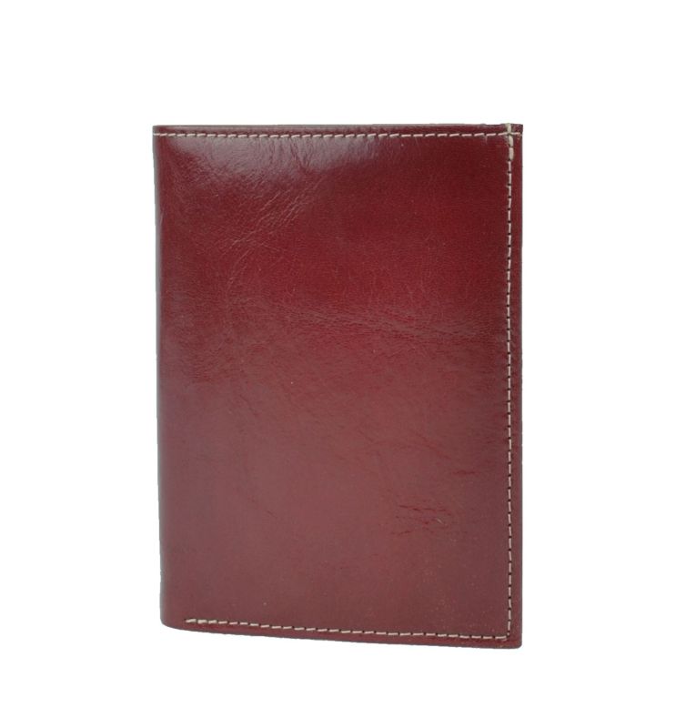 Kožená dokladovka 8204 v bordovej farbe