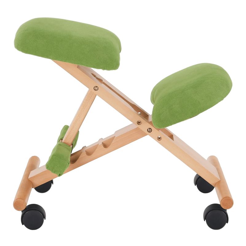 Moderná a ergonomická kľakačka, zelená-buk