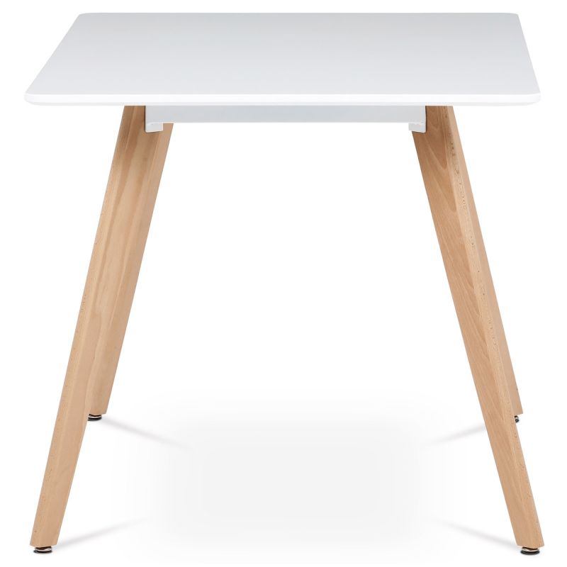 Jedálenský stôl obdĺžnikový s bielou MDF doskou 120x80