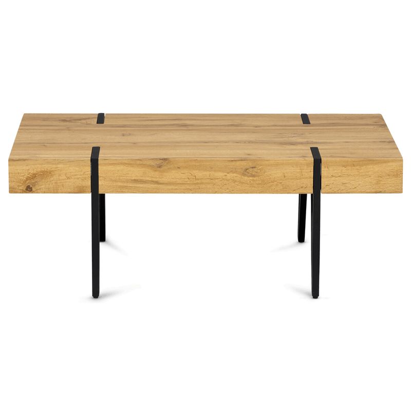 Konferenčný stolík vo farbe dub s výškou lubu 10 cm