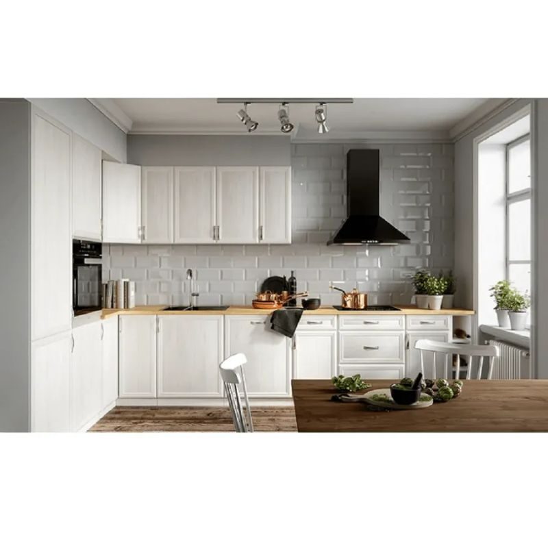 Horná skrinka G30, ľavá, biela-sosna Andersen, 1x dvierka