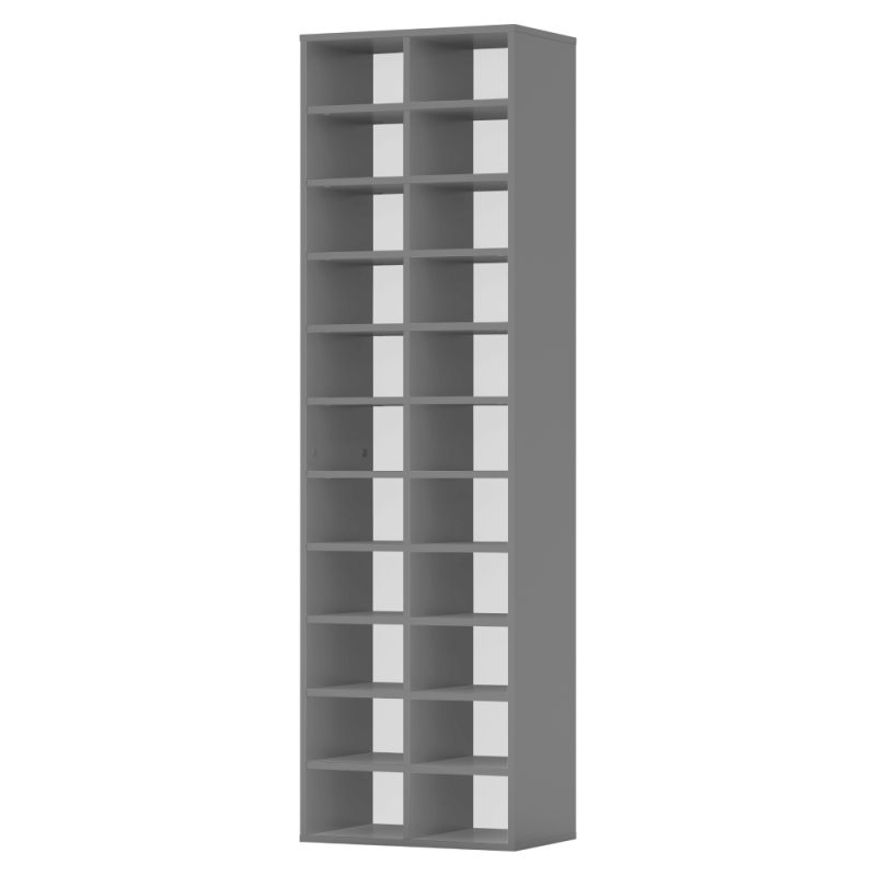 Minimalistický a praktický regál-botník, grafit