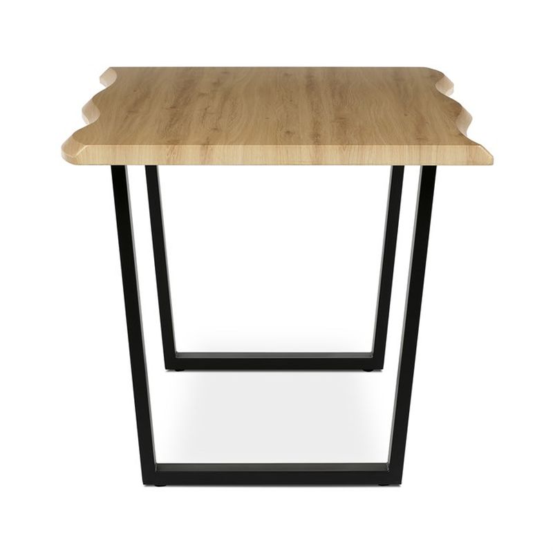 Stôl jedálenský 160x90, MDF doska dekor divoký dub, nohy v tvare U