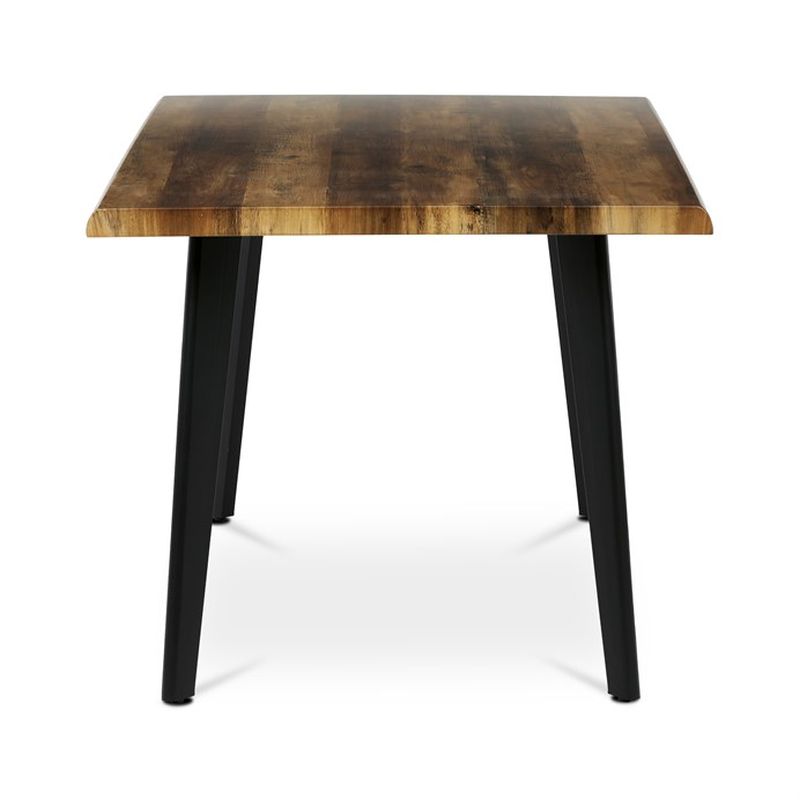 Stôl jedálenský 160x90, MDF doska dekor staré drevo, nohy čierne