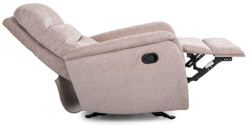 Komfortné relaxačné kreslo, tmavobéžová raven 30
