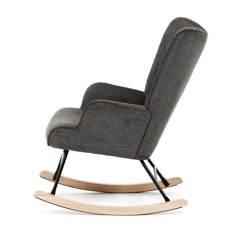 Moderné hojdacie kreslo v elegantnom sivom prevedení