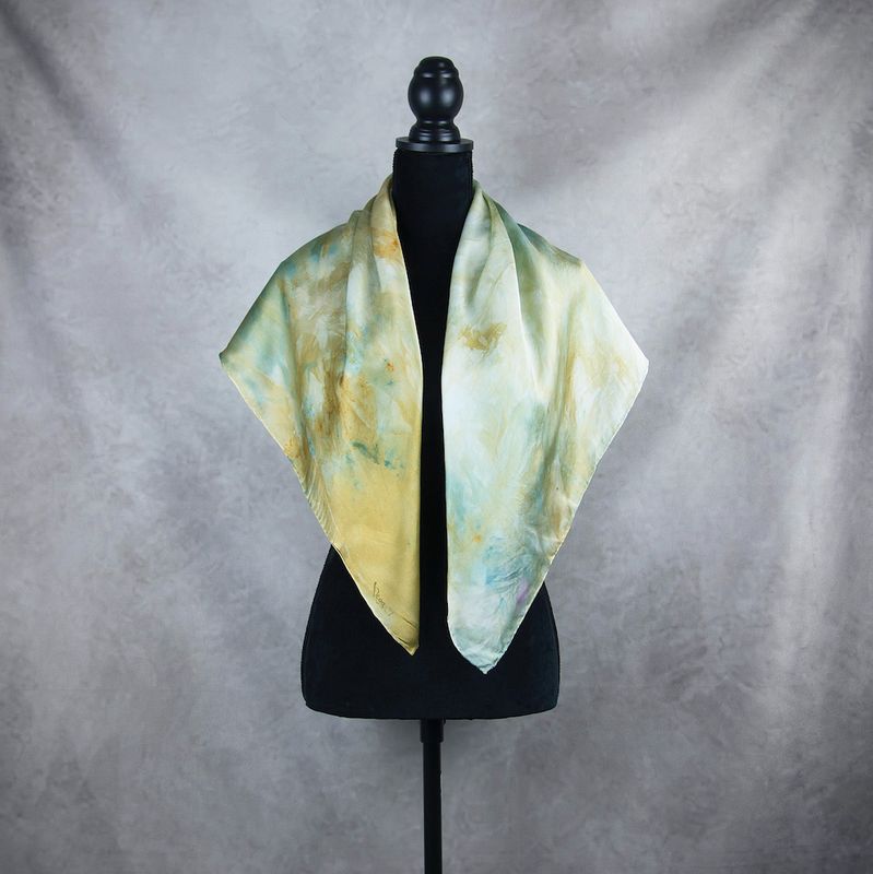 Hodvábna šatka LIMITED_308, 90x90cm, Vyrobená na Slovensku