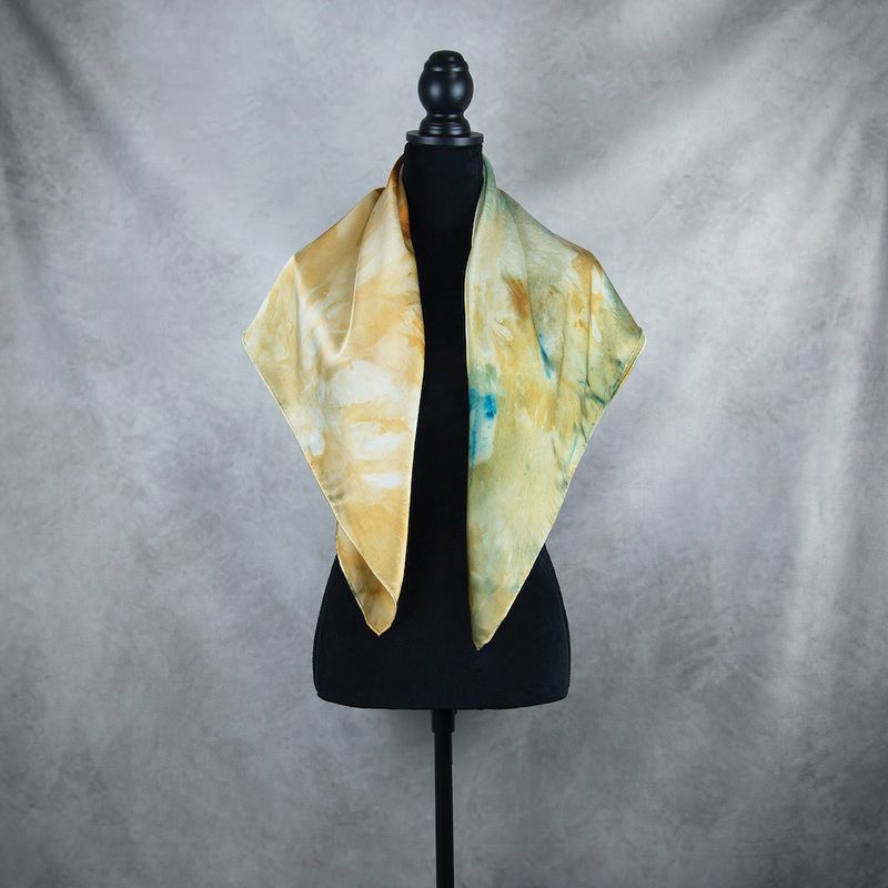 Hodvábna šatka LIMITED_309, 90x90cm, Vyrobená na Slovensku