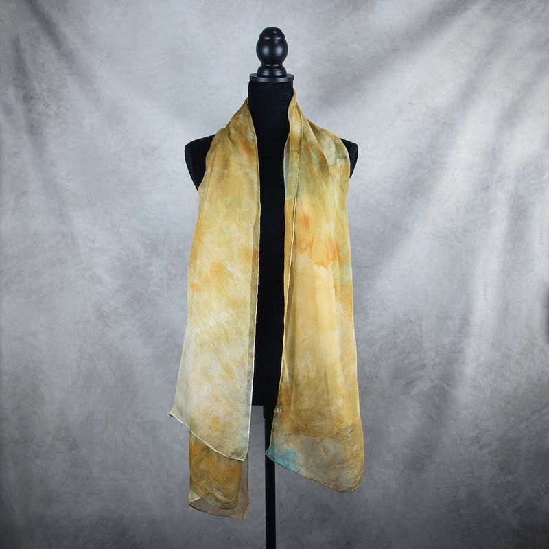 Luxusný hodvábny šál LIMITED_057 zo 100 % prírodného hodvábu, 180 x 110cm