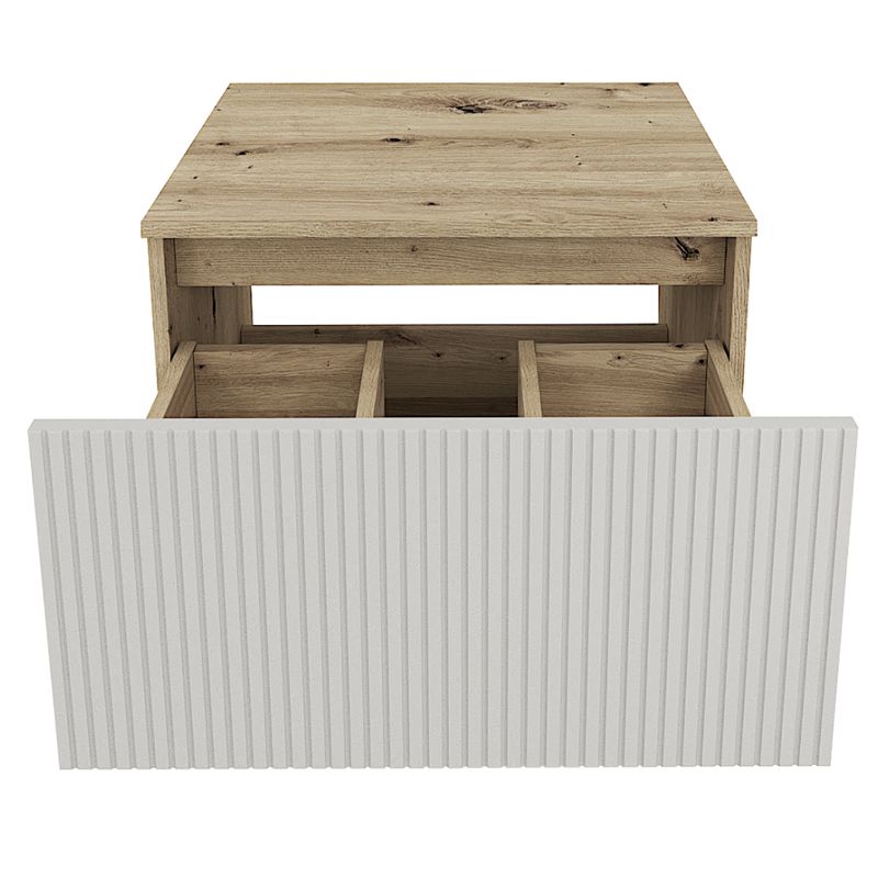 Skrinka pod umývadlo so zásuvkou, 60cm, dub artisan, kašmír