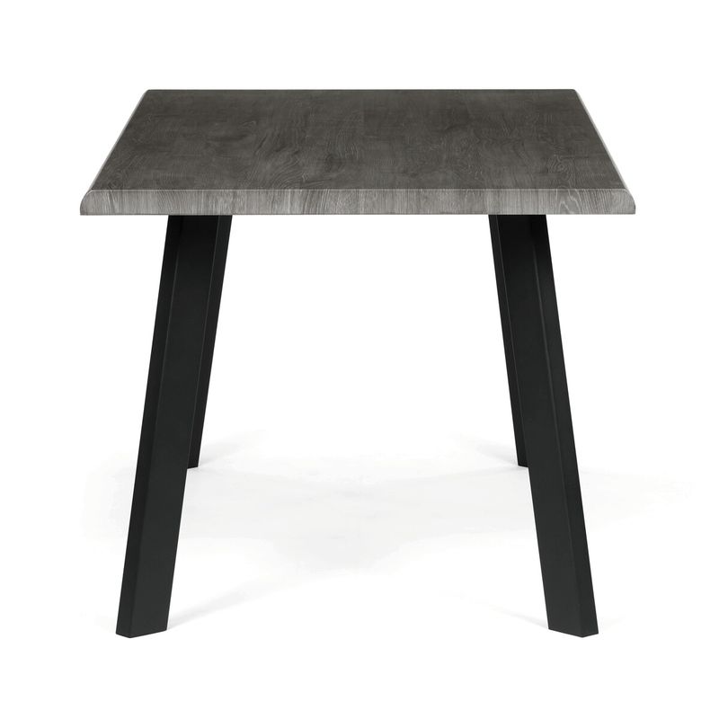 Moderný jedálenský stôl 160 × 90cm, sivý dub s kovovými nohami