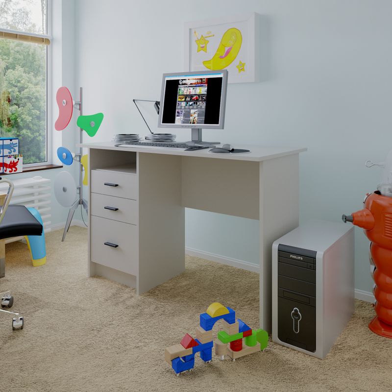 Jednoduchý PC stôl vyrobený z kvalitnej DTD, kašmír