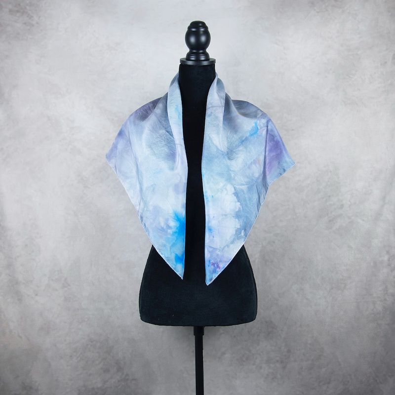 Hodvábna šatka VZOR_61, 90×85cm, Made in Slovakia