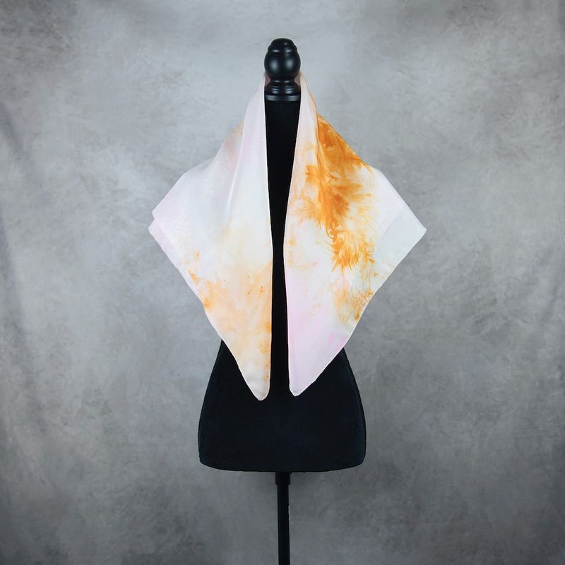 Hodvábna šatka VZOR_72, 80×90cm, Made in Slovakia