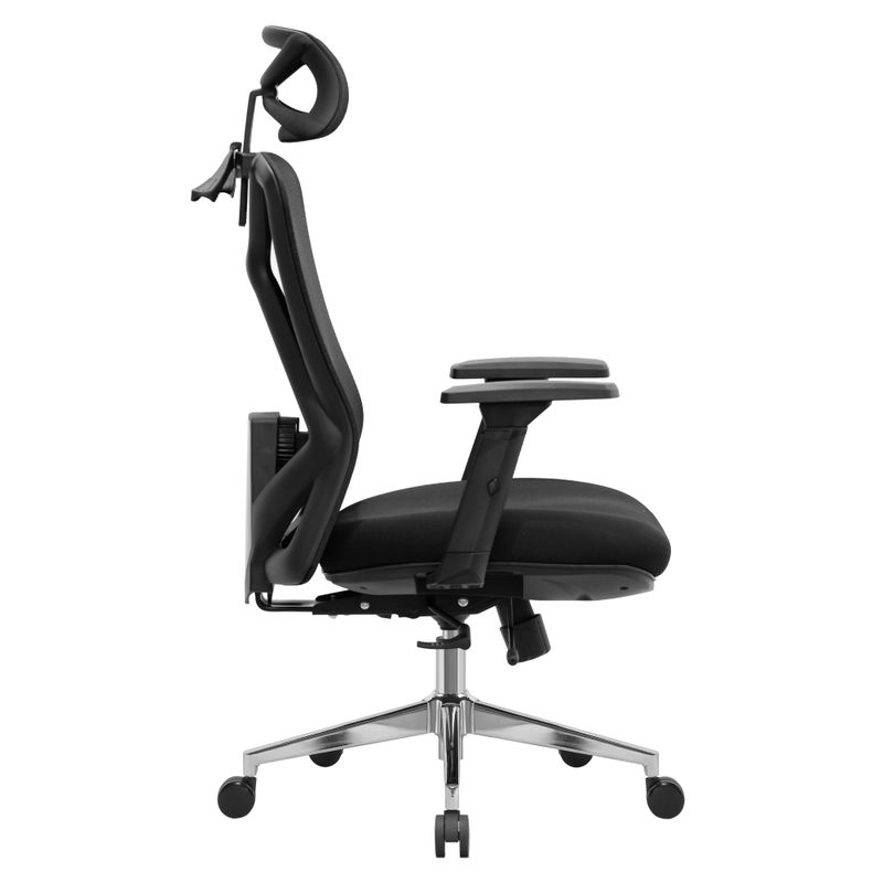 Ergonomické kancelárske kreslo čierne s nosnosťou 200 kg