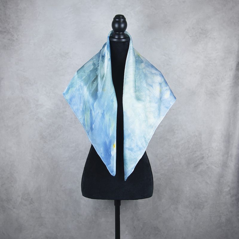 Luxusná hodvábna šatka LIMITED_350 – 100 % prírodný hodváb, 90 × 90 cm