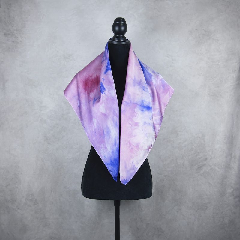 Luxusná hodvábna šatka LIMITED_354 – 100 % prírodný hodváb, 90 × 90 cm
