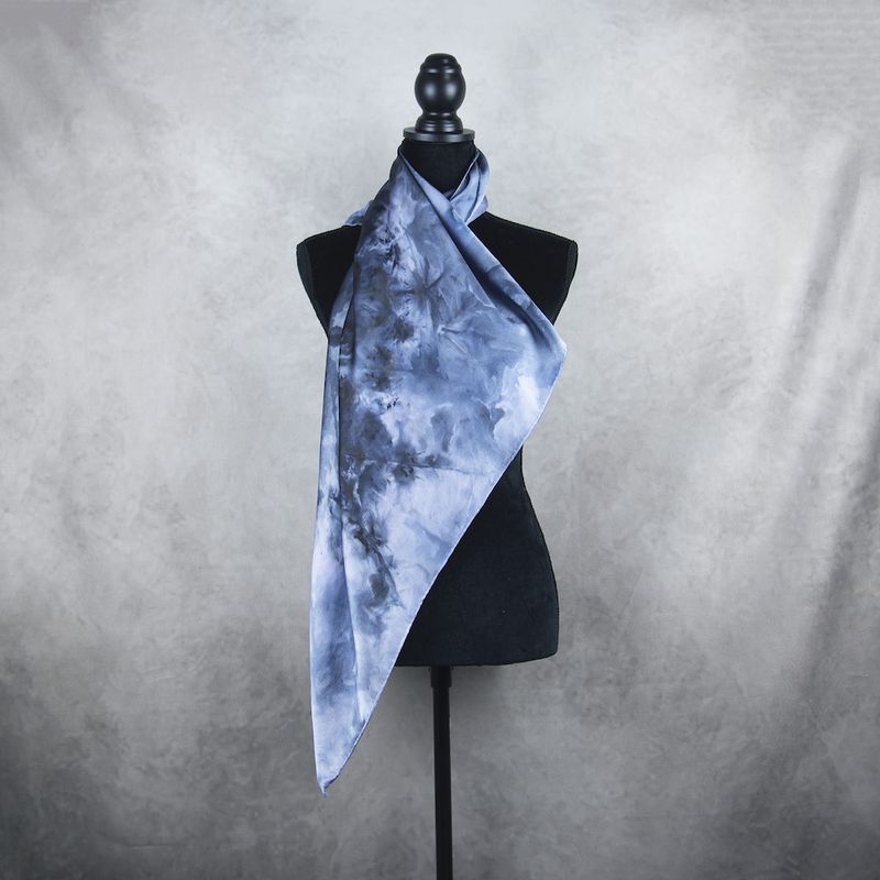 Luxusná hodvábna šatka LIMITED_357 – ručne maľovaný originál, 90 × 90 cm