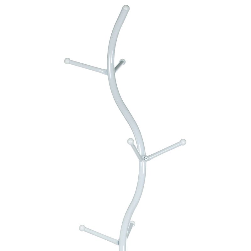 Vešiak v minimalistickom dizajne biely