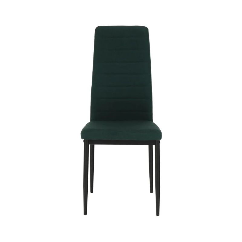 Stolička s jednoduchým dizajnom smaragdová látka