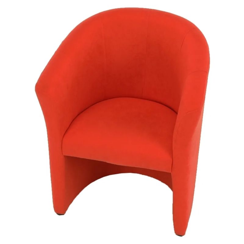 Elegantné kreslo, oranžová látka