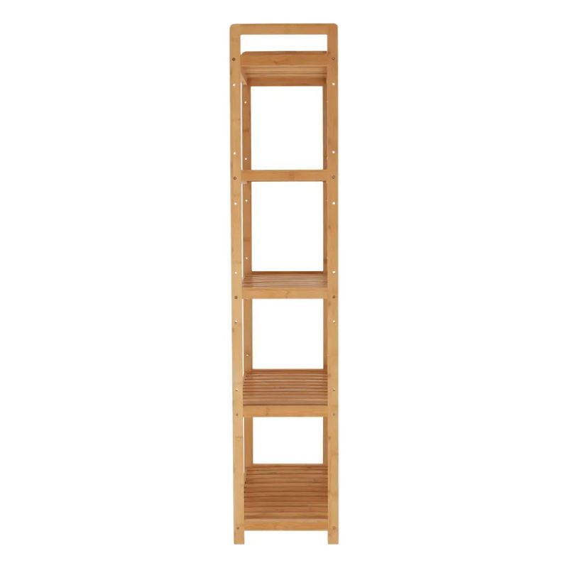 5-policový regál, prírodný bambus