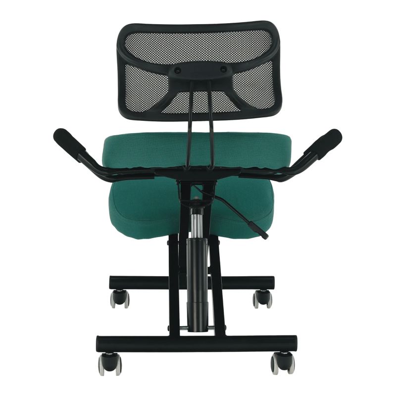 Ergonomický kľakosed s operadlom, zelená-čierna