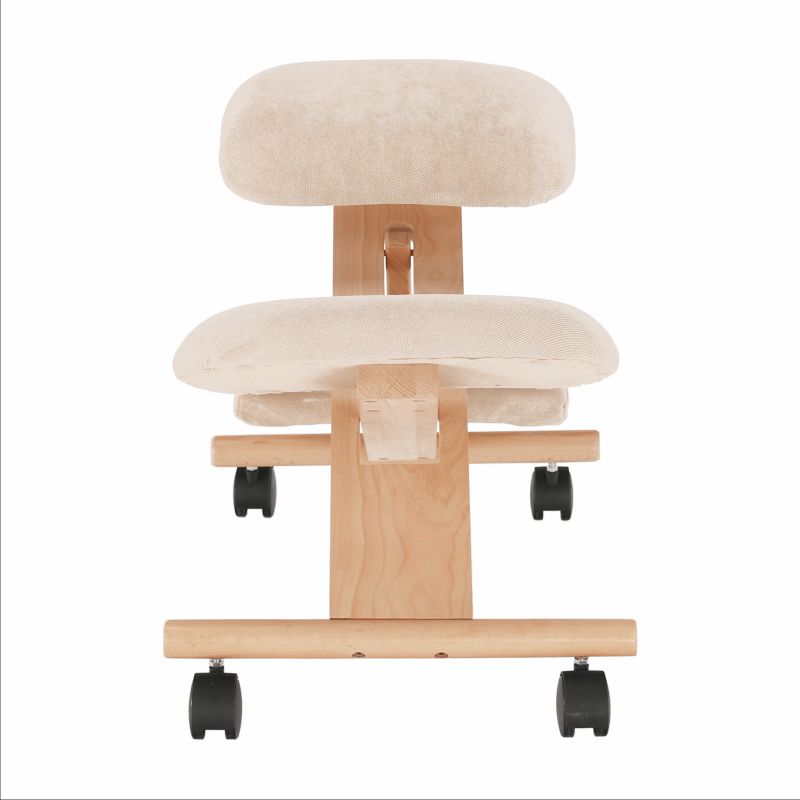 Moderná a ergonomická kľakačka, krémová-buk