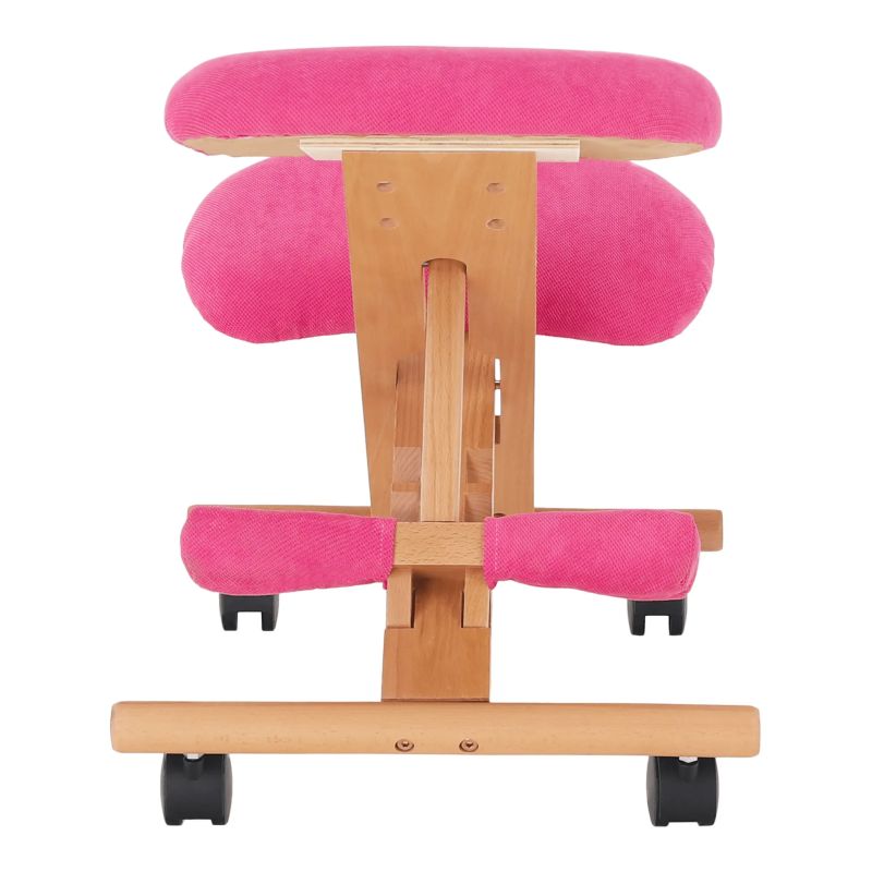 Moderná a ergonomická kľakačka, ružová-buk
