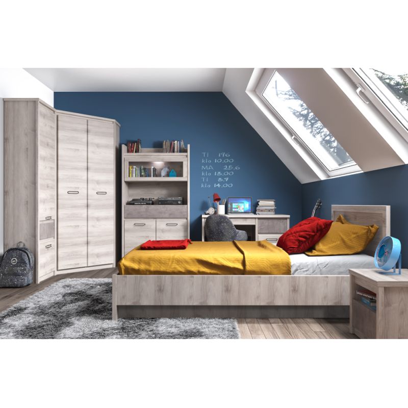 Posteľ s úložným priestorom 160 v elegantnom prevedení gaštan nairobi