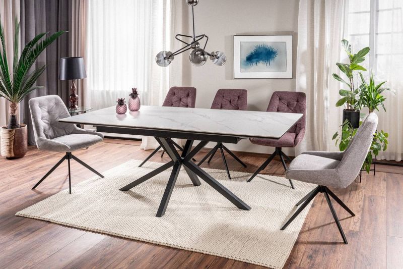 Jedálenská stolička do moderných interiérov, čierna-wrzosowy 93