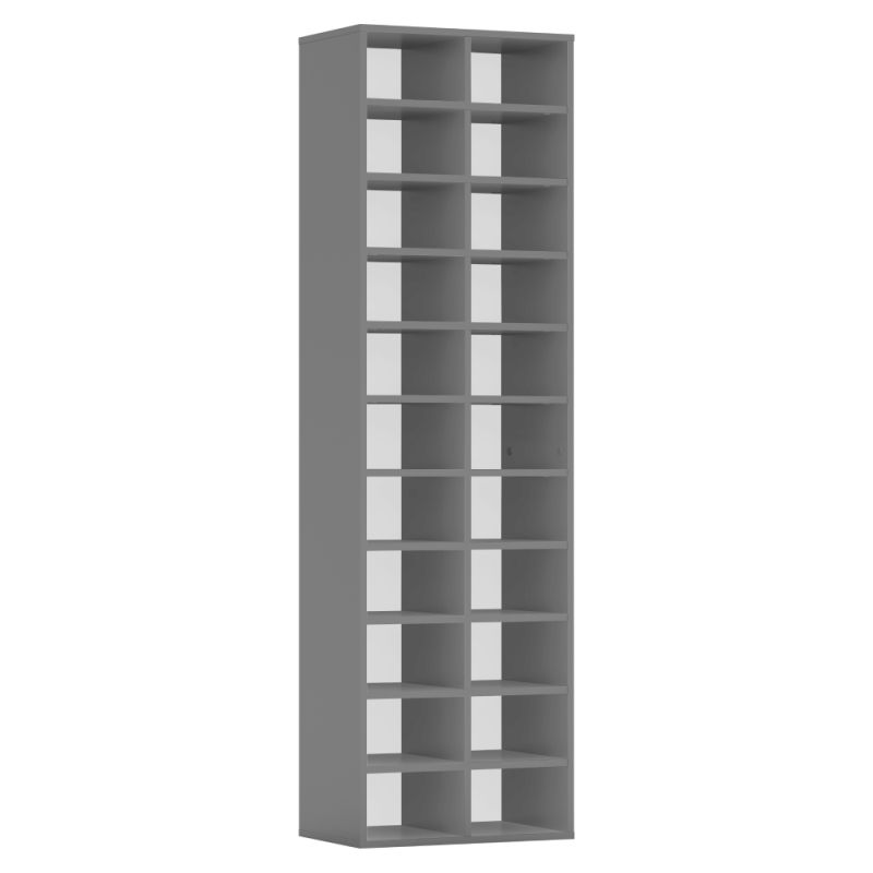 Minimalistický a praktický regál-botník, grafit