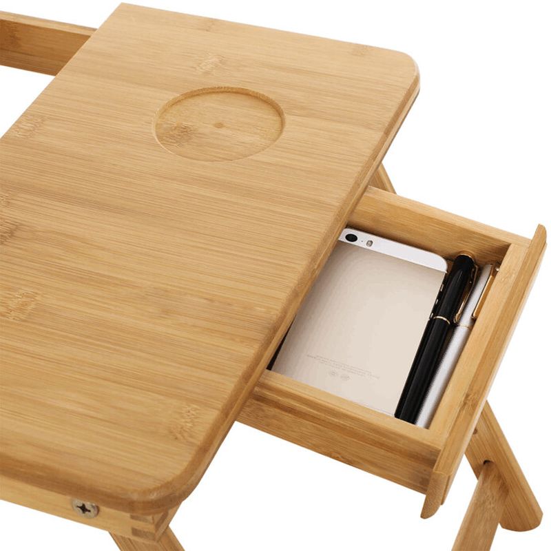 Odkladací stolík na notebook 75x35x29 cm, bambus
