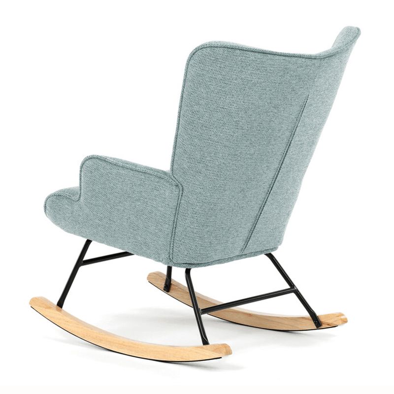 Moderné hojdacie kreslo v elegantnom modrom prevedení