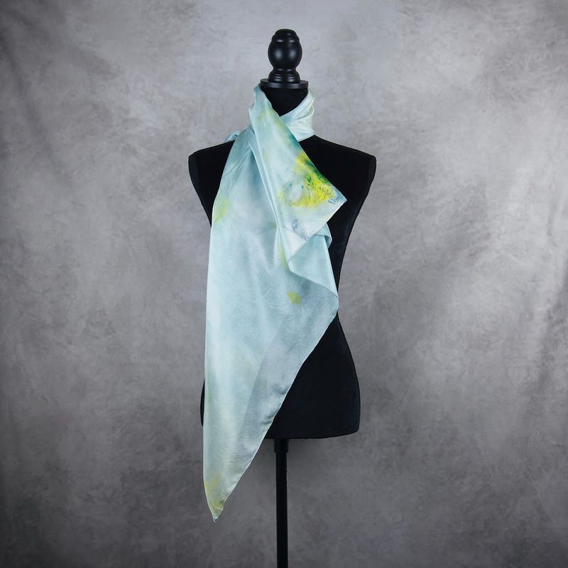Hodvábna šatka VZOR_49, 80×90 cm, Made in Slovakia