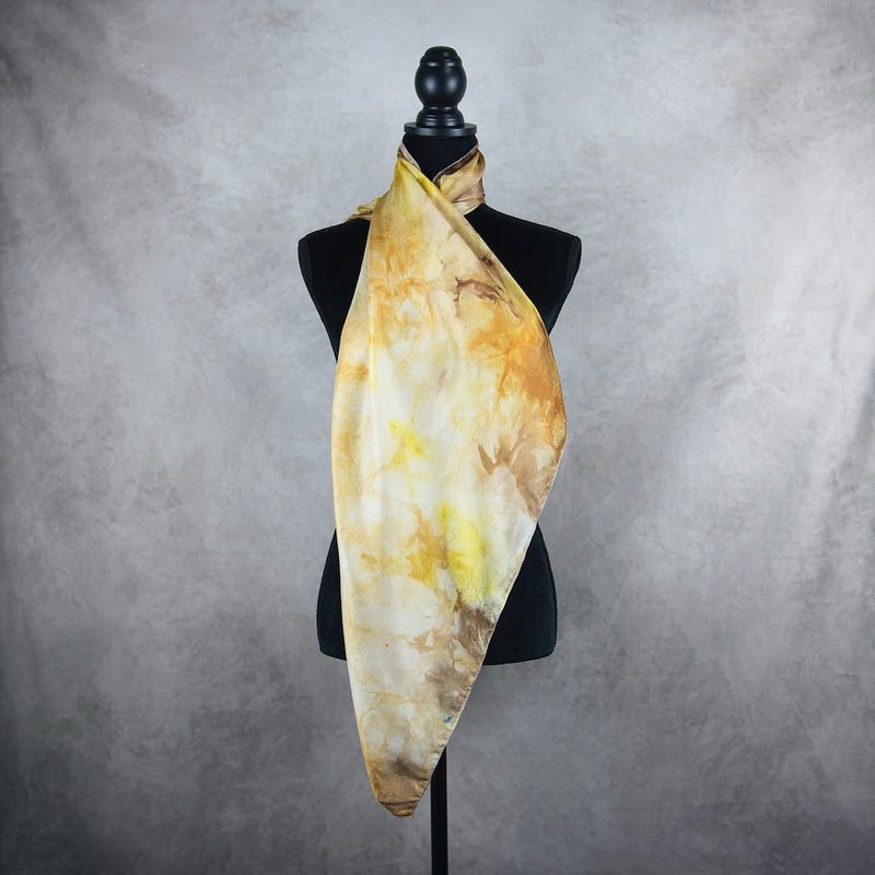 Hodvábna šatka VZOR_48, 80×90 cm, Made in Slovakia