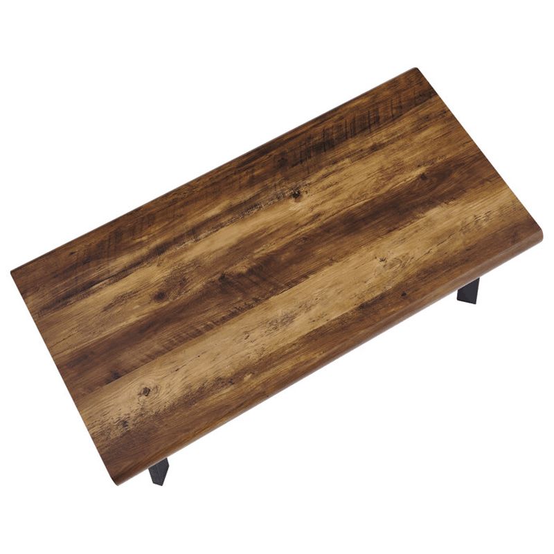 Konferenčný stolík 120cm, MDF doska staré drevo, nohy čierny kov
