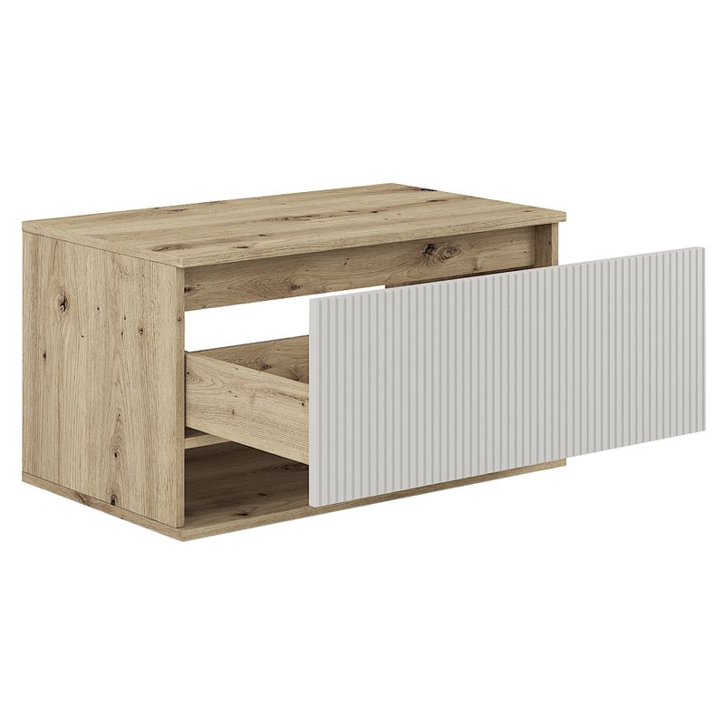Skrinka pod umývadlo so zásuvkou, 80cm, dub artisan, kašmír